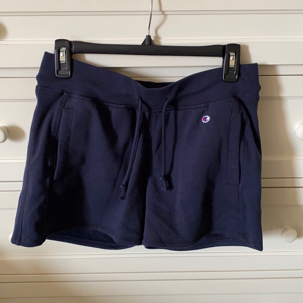 Champion Navy Blue Cotton Shorts